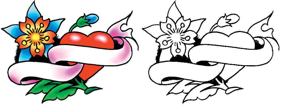 Pick Your Ink - FREE Heart Tattoo Designs from Spaulding ...