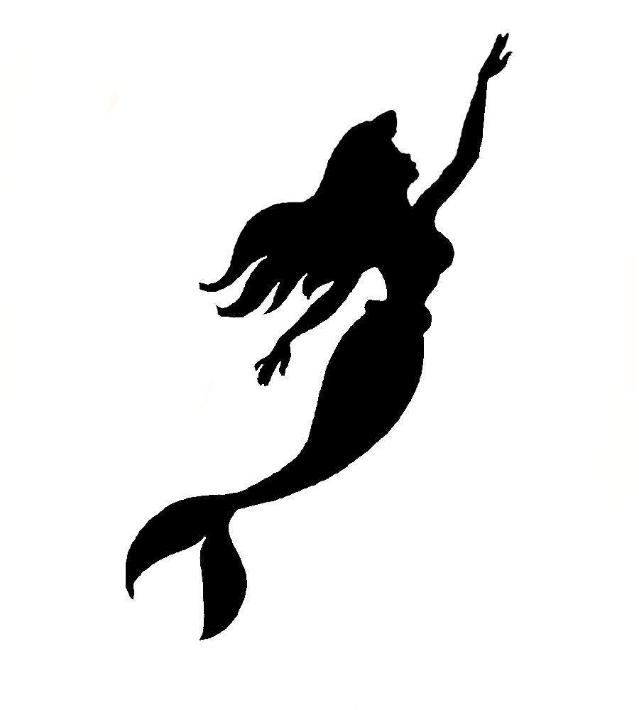 Free Ariel Mermaid Silhouette, Download Free Ariel Mermaid Silhouette png images, Free ClipArts