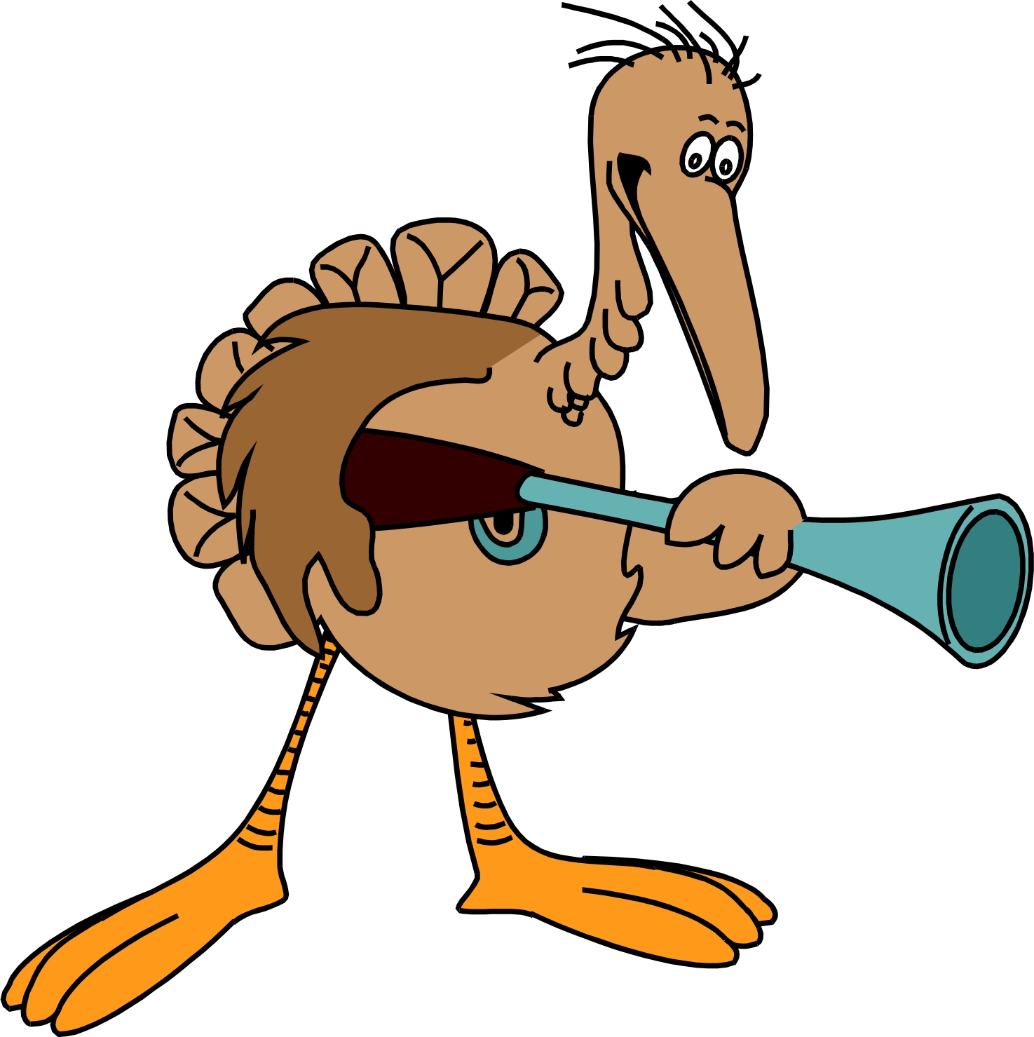 Picture Of Cartoon Turkey - Clipart library