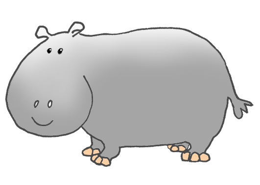 Cartoon Hippo Clipart
