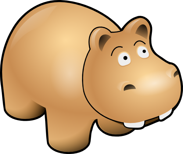 Hippo clip art - vector clip art online, royalty free  public domain