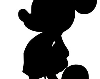 Mickey Mouse Head Silhouette Printable Images  Pictures - Becuo