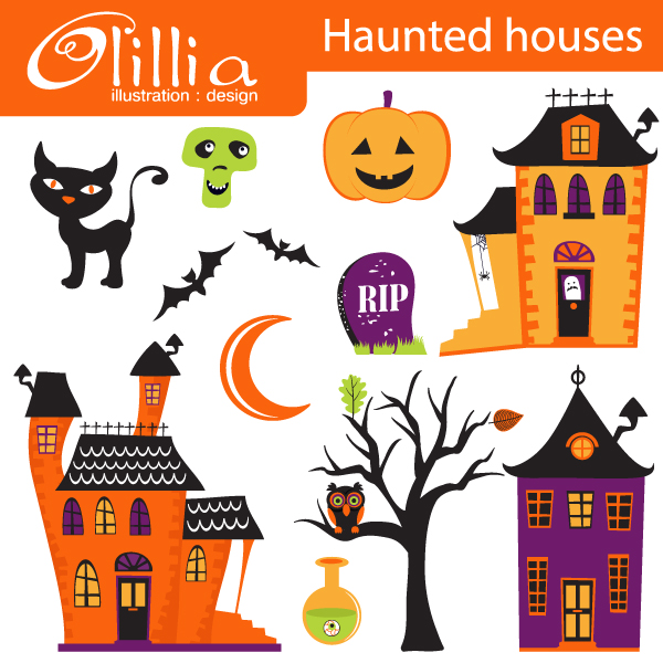 haunted house clip art pictures - photo #37