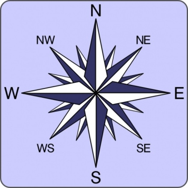 compass rose in purple Vector | Free Download