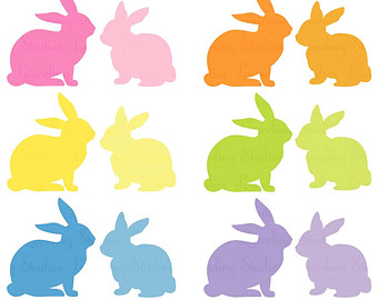 Popular items for bunny silhouette 