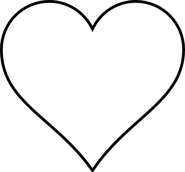 Black Outline Heart Clip Art at Clipart library - vector clip art online 