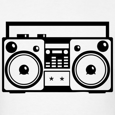 Drawing Of Boombox - Clipart library - Clipart library