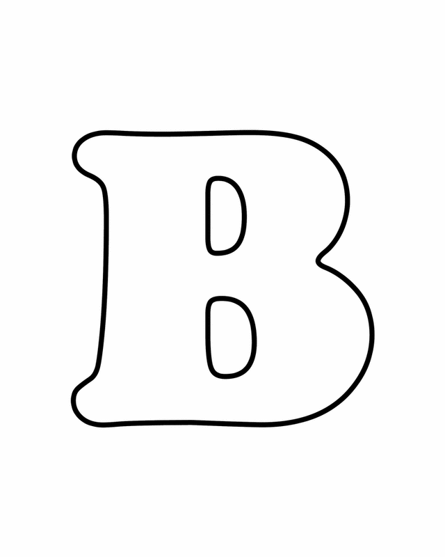 Letter B - Free Printable Coloring Pages | B coloring Barbara 