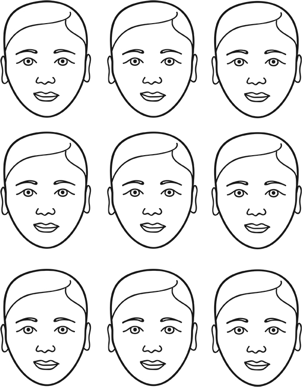 blank face painting templates - Clip Art Library