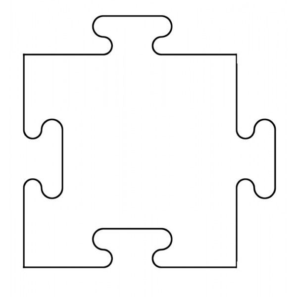 printable puzzle piece template | Printable Templates | Clipart library