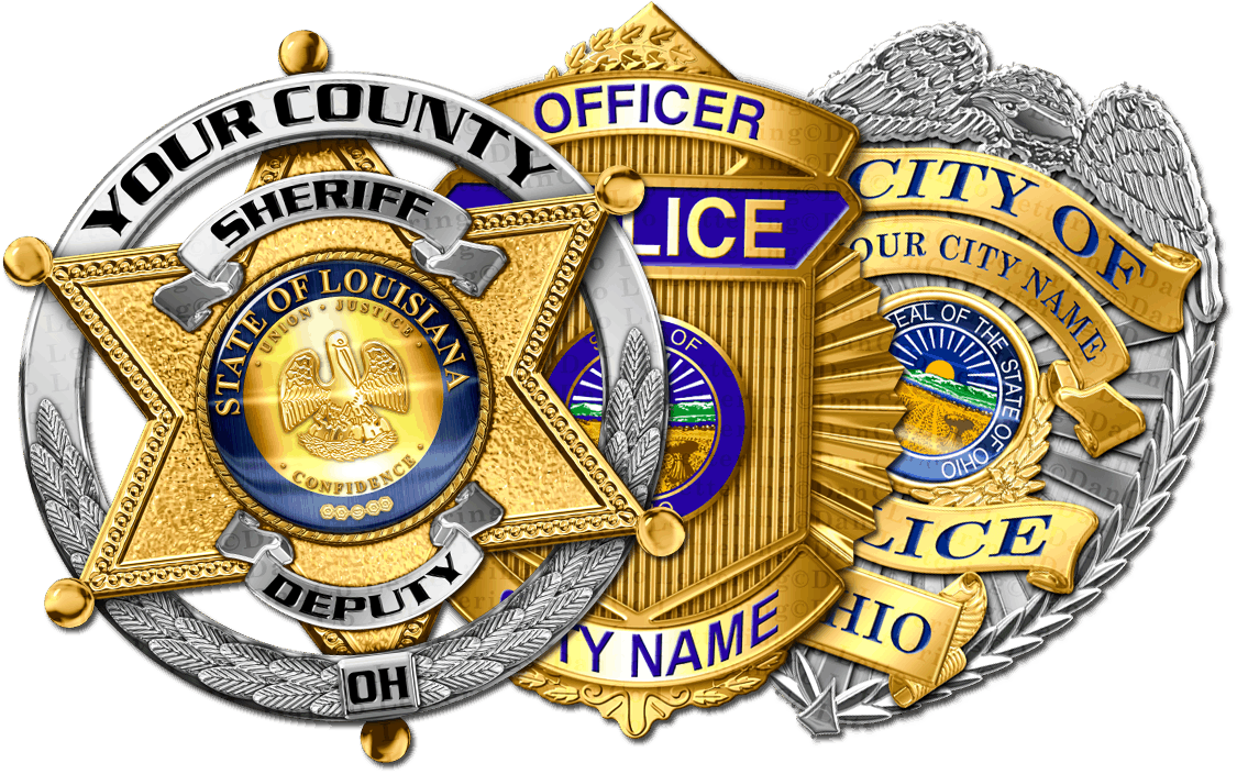 Police Badges and Sheriff Star Decals for Cruisers