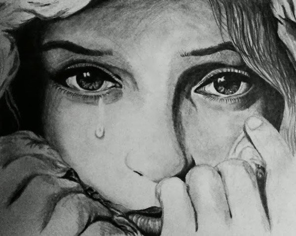 50 Sad Face Pictures | Art and Design