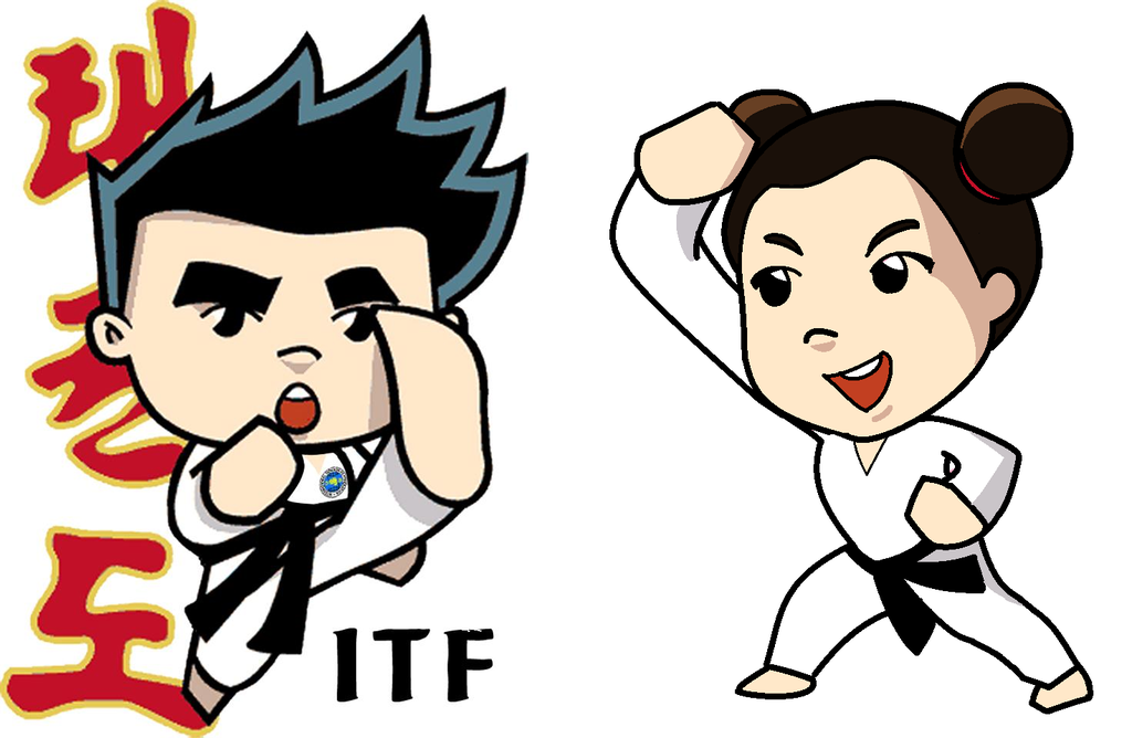 itf taekwondo cartoon - Clip Art Library