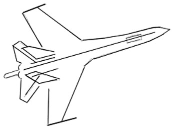 How to Draw an Airplane - Draw Step by Step