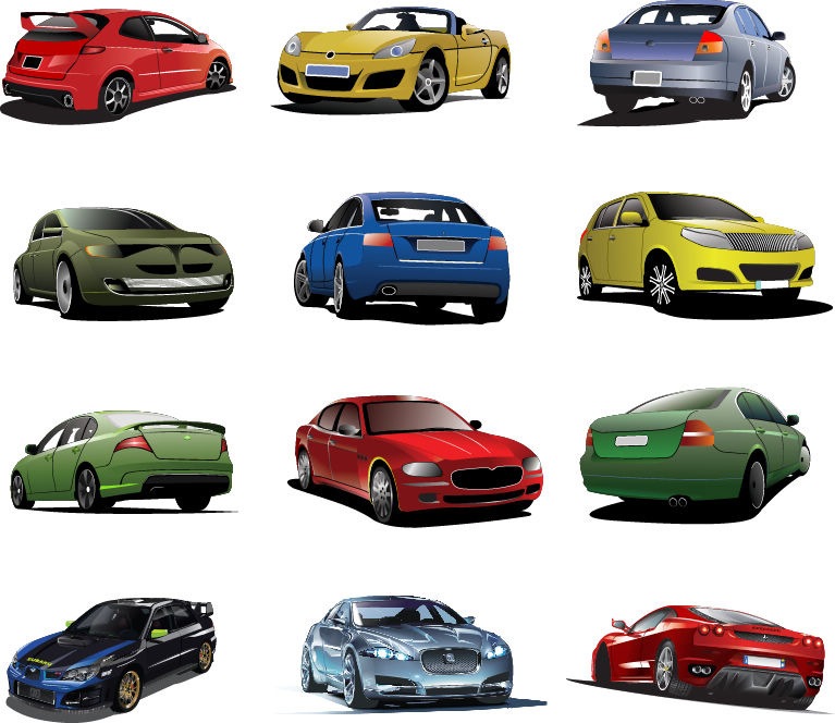 Free Cars Vector Set | Free Vector Graphics | All Free Web 