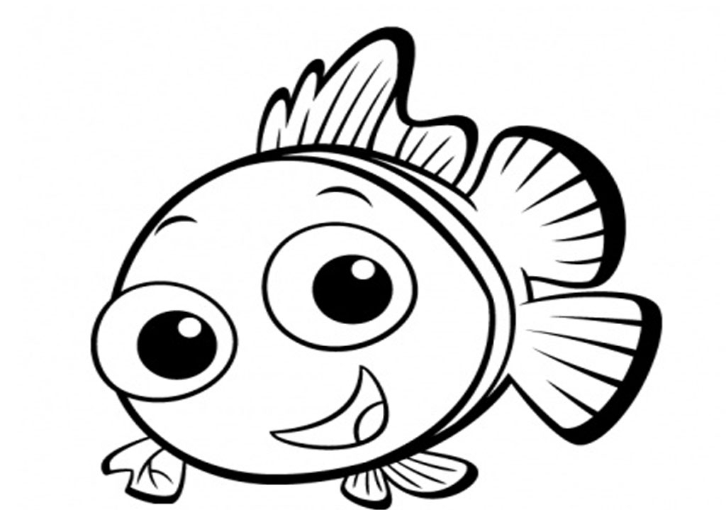 Cute Nemo Fish Printable Kids Coloring Pages :Kids Coloring Pages 