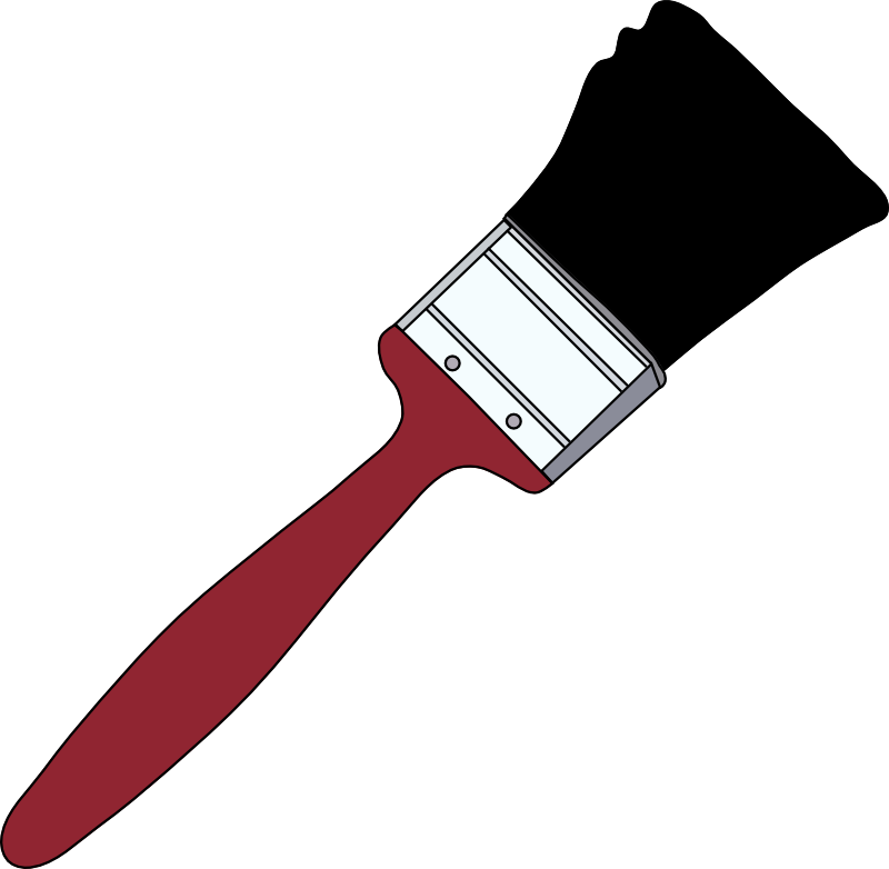Clipart - Red Paintbrush