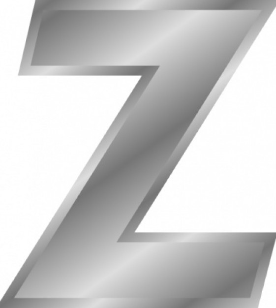 Silver Z letter Vector | Free Download