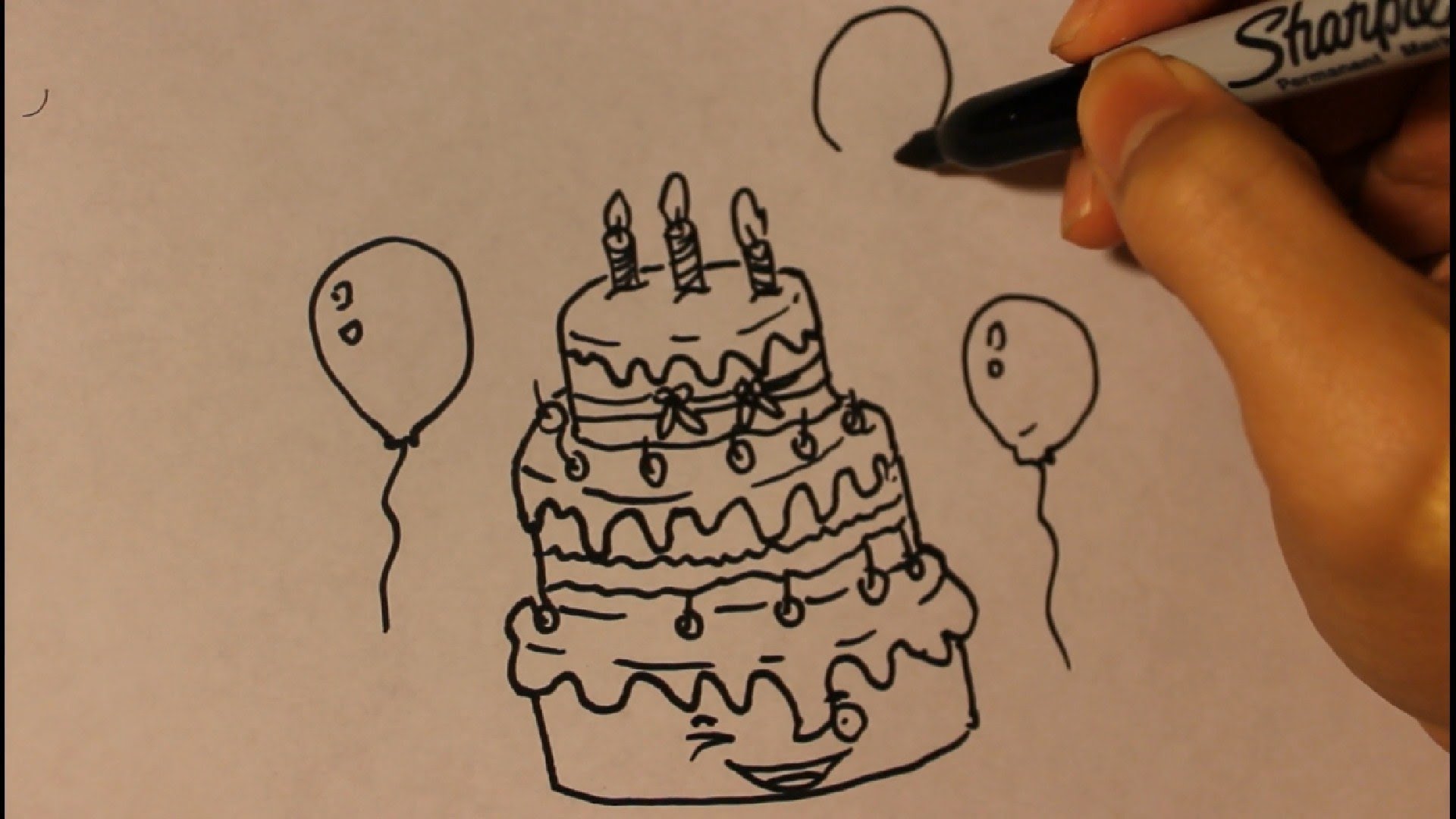 Free Birthday Cake Drawing Download Free Clip Art Free