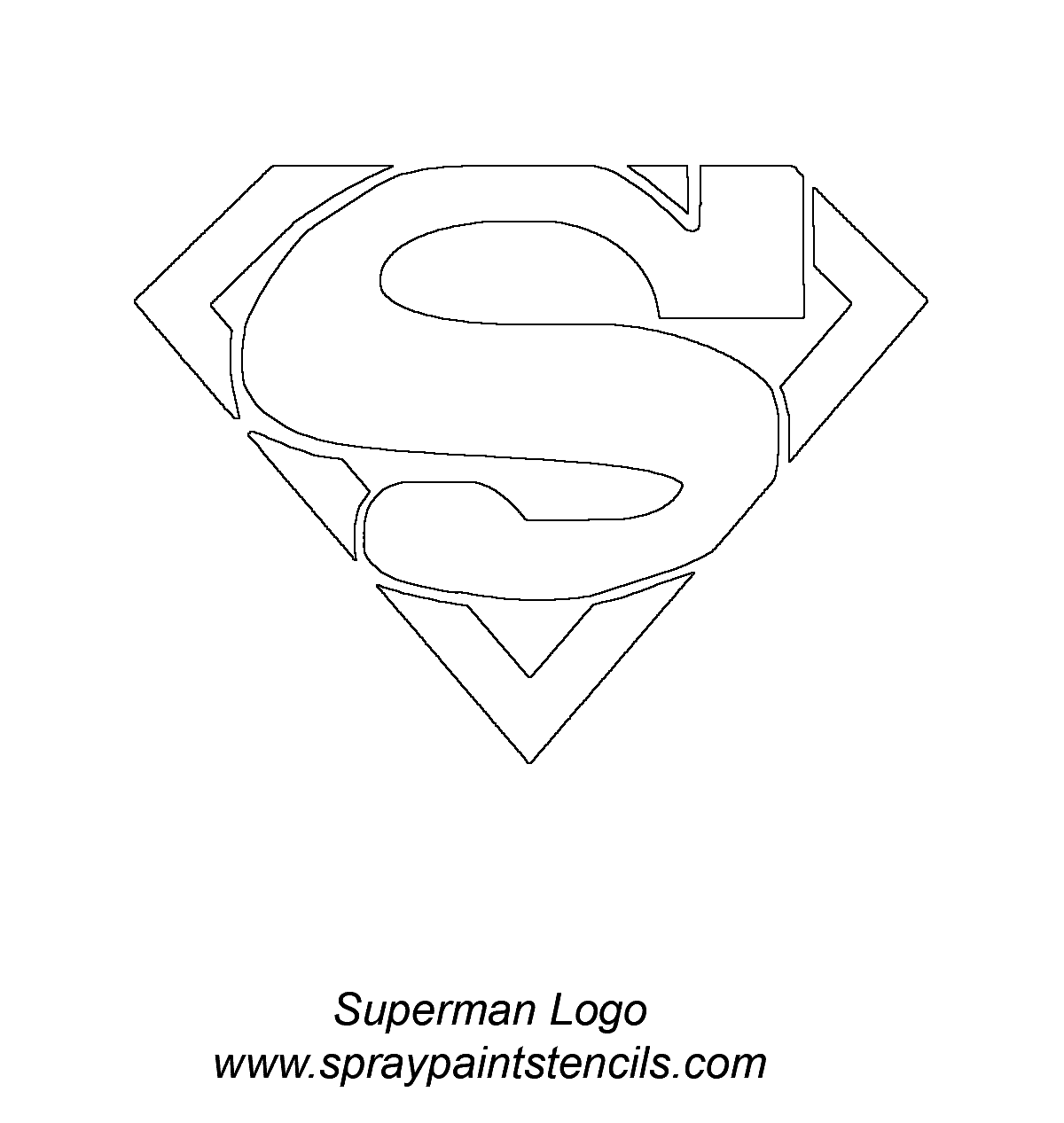 Printable Superman Logo Stencil | Courseimage