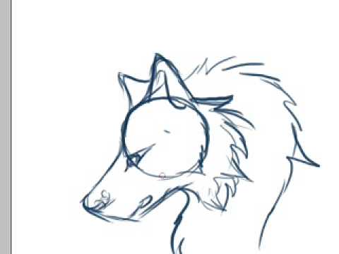 anime wolf head drawings - Clip Art Library