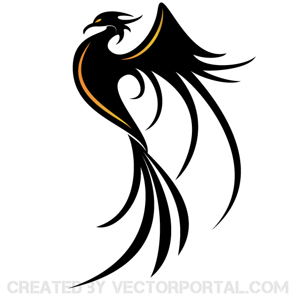 Phoenix Bird Vector Art | 123Freevectors