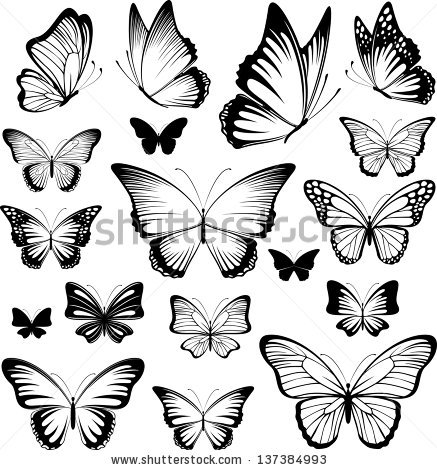 butterfly tattoo art - Clip Art Library