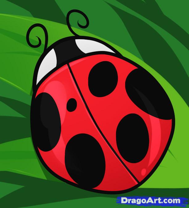 How to Draw a Ladybug for Kids, Step by Step, Animals For Kids 