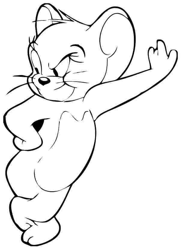 Colouring Pages Cartoon Tom And Jerry Free Printable For Toddler #