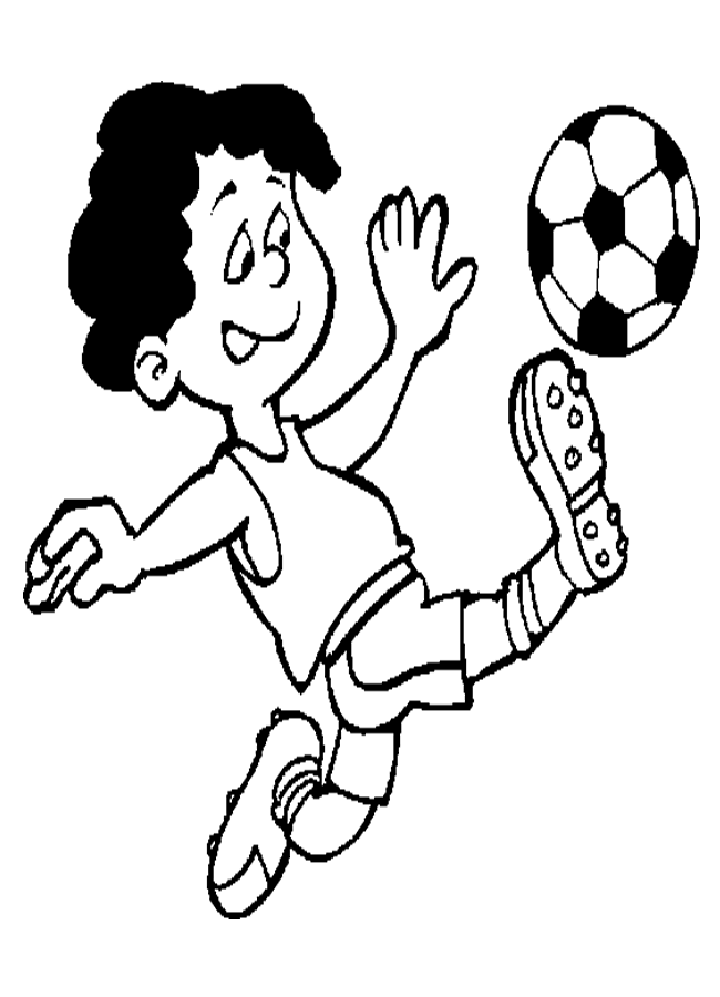 Soccer Coloring Pages 7 Kids Printables 650x900px Football Picture