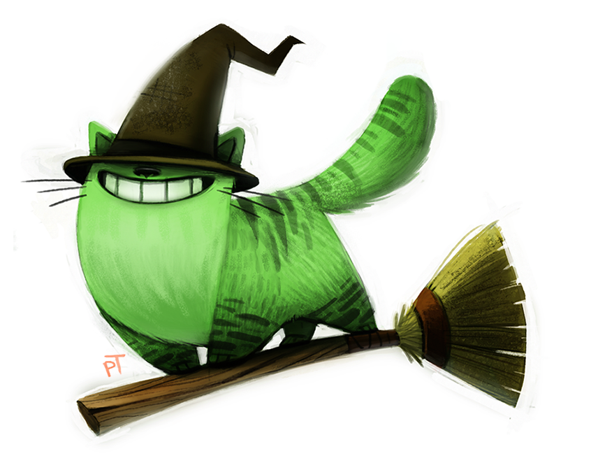 Day 584. Sketch Dailies Challenge - Wicked Witch by Cryptid 