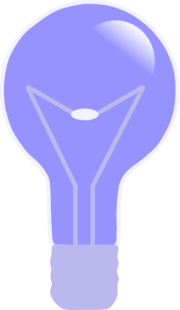 Lamp or a light bulb - vector Clip Art