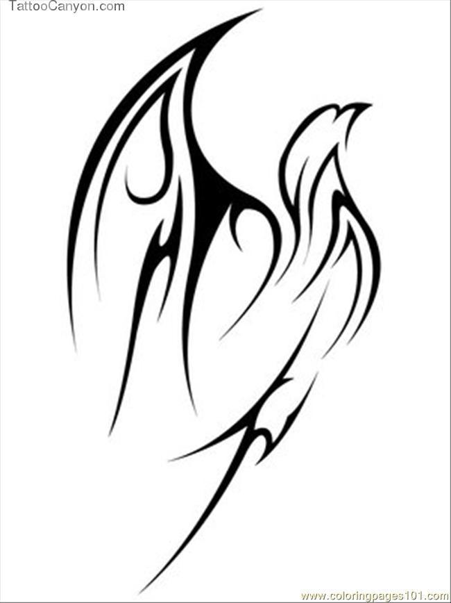 Flying Tribal Eagle Tattoo Free Printable Download Picture #