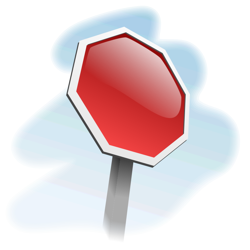 Stop-sign-angled 01 Clip Art Download