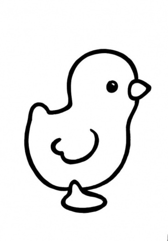 Outline Easter Coloring Pages Baby Chicks - Easter Coloring pages 