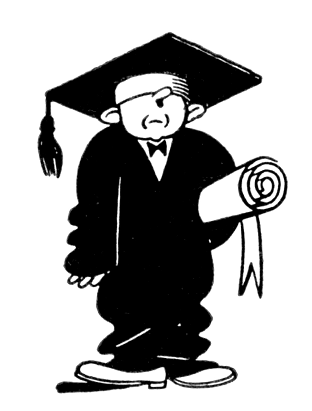 Graduation Party Clip Art Black And White | Clipart library - Free 