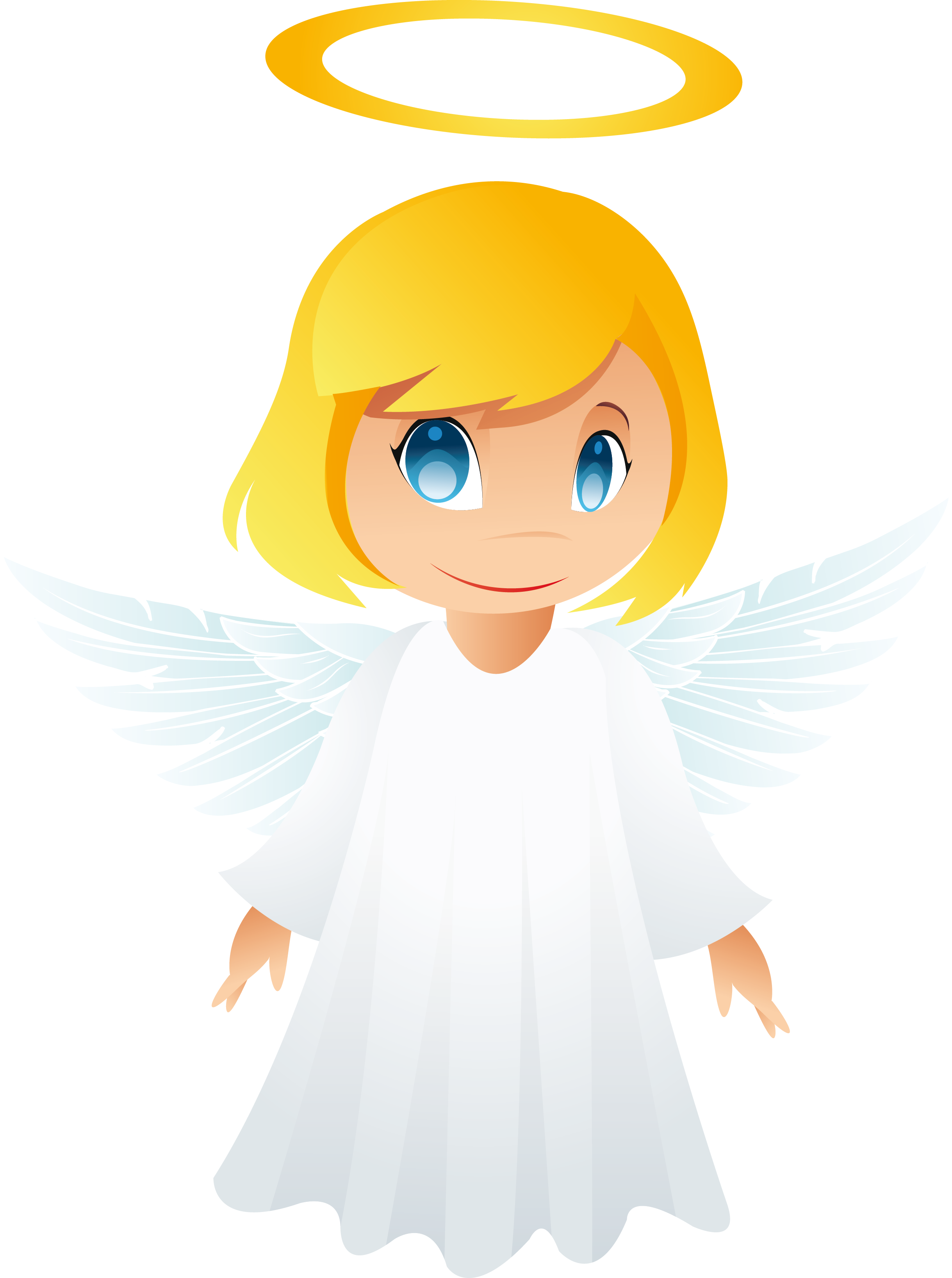 Cute Angel Free PNG Clipart Picture