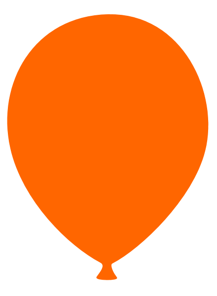 Orange Balloon Clipart - Clipart library