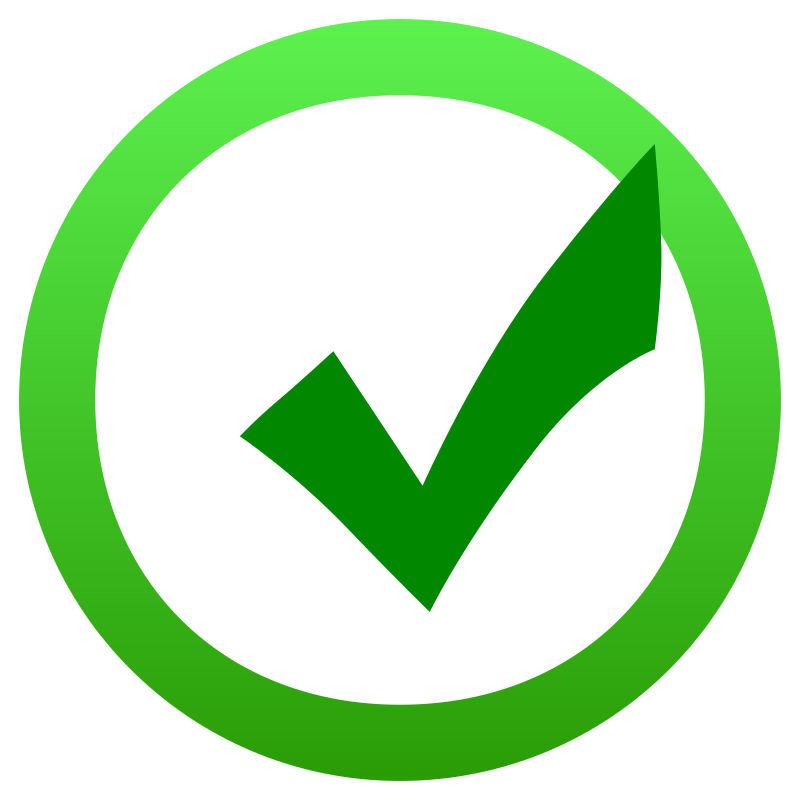 Pix For  Green Check Icon Transparent