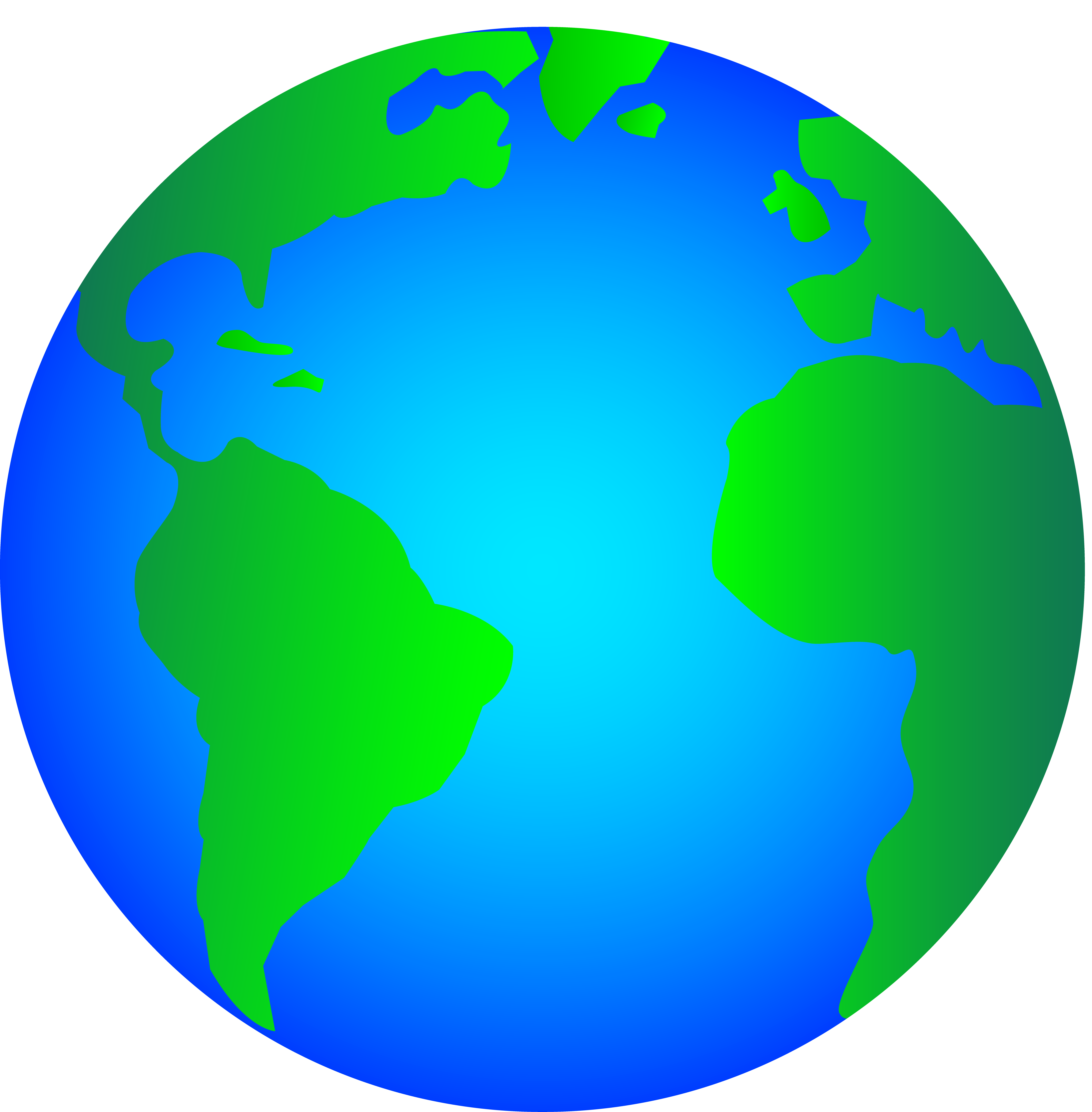 Planet Earth Shiny Logo - Free Clip Art