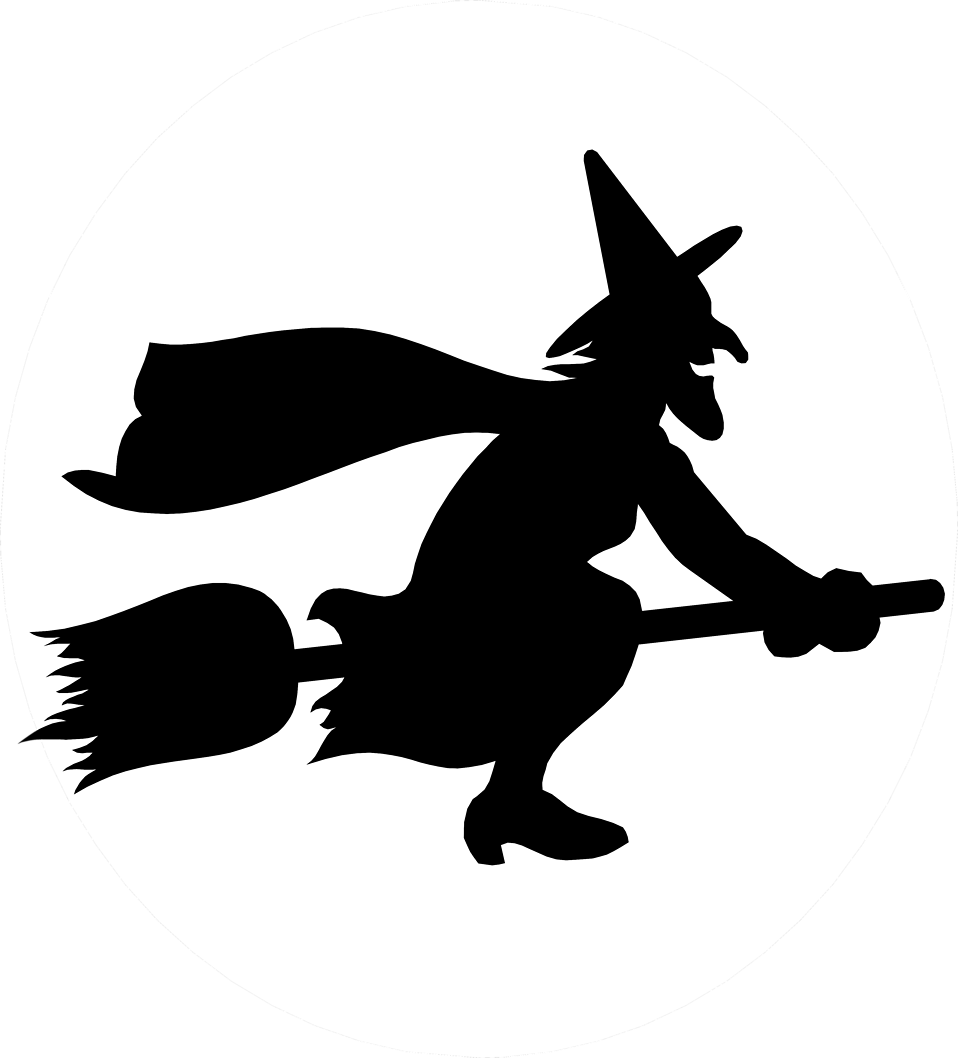 Witch | Free Stock Photo | Illustration of a witch flying on a 