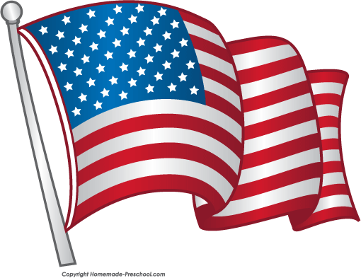 American Flags Clipart