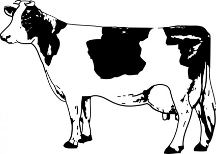 Cow clip art Vector clip art - Free vector for free download