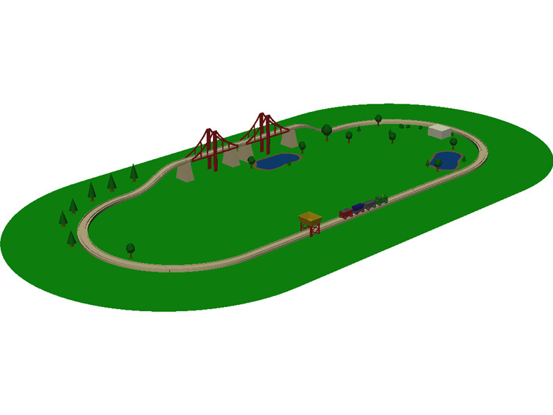 Wooden Toy Train 3D Model Download | 3D CAD Browser