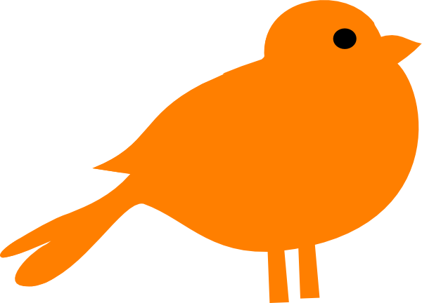 Little Orange Bird Clip art - Icon vector - Download vector clip 