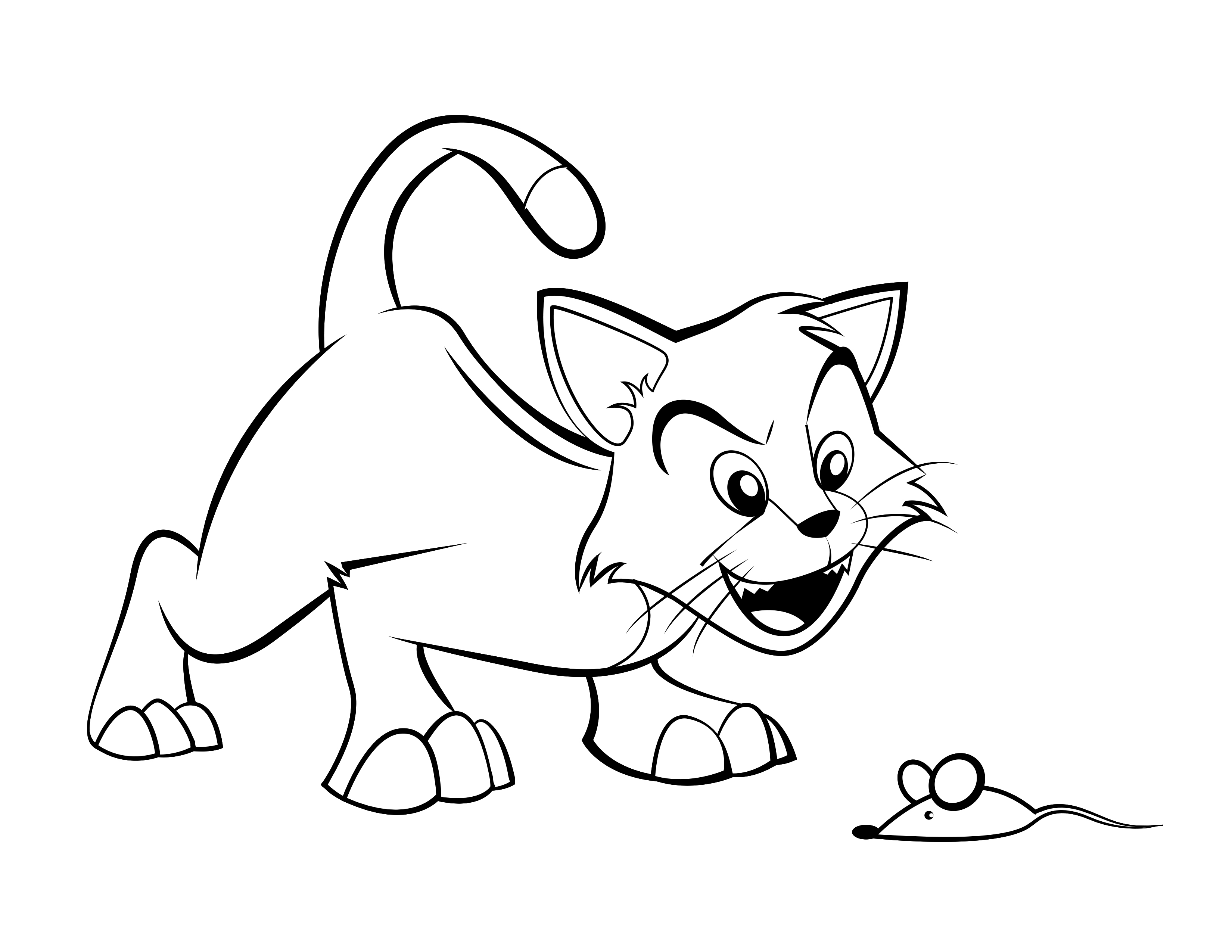 Cartoon Cat S Coloring Pages - Learny Kids