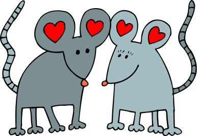 Free Valentine Animals Clipart, 1 page of Public Domain Clip Art