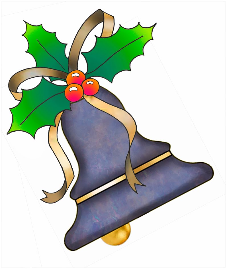 ArtbyJean - Paper Crafts: Christmas Bells Clip Art from set A02 