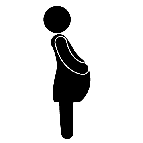 Silhouette Of Pregnant Woman Clip Art Free 
