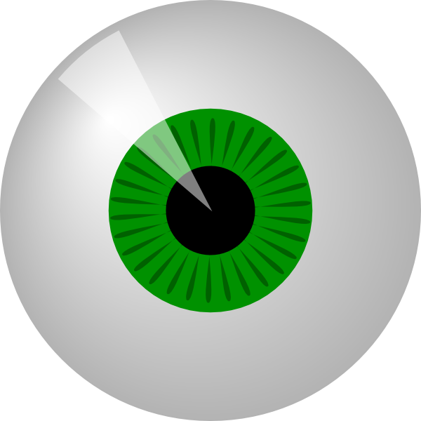 Green Eye clip art Free Vector 